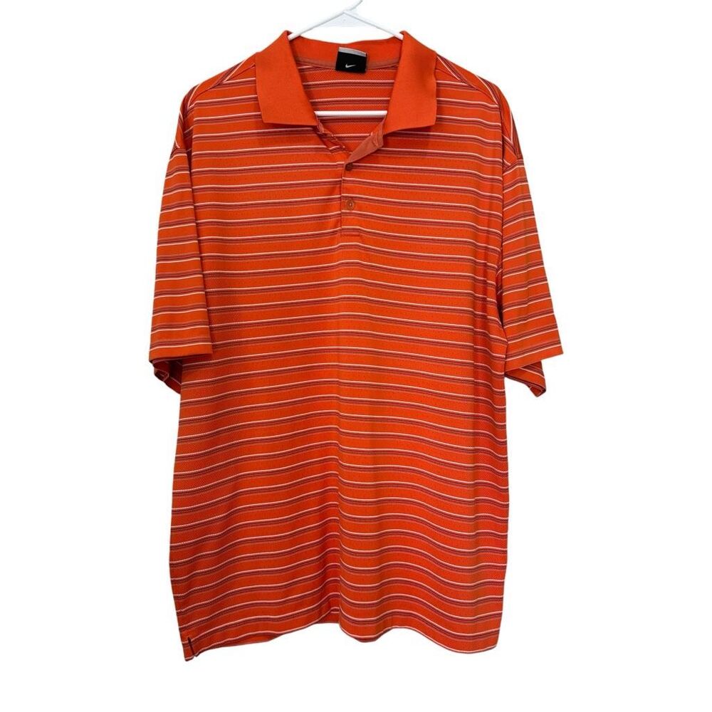 Nike Golf Men’s XL‎ Polo Athletic Orange Striped